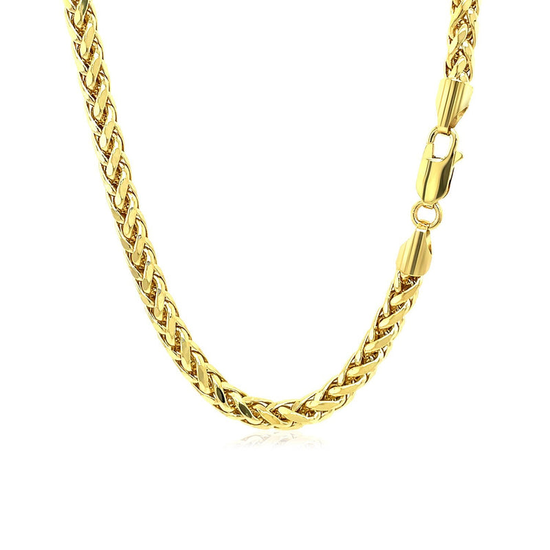 Bids.com 4.1mm 14k Yellow Gold Diamond Cut Round Franco Chain Necklaces