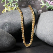 Bids.com 4.1mm 14k Yellow Gold Diamond Cut Round Franco Chain Necklaces