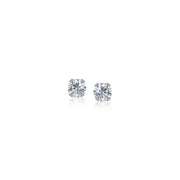 Bids.com 14k White Gold White Cubic Zirconia 2mm Stud Earrings Earrings