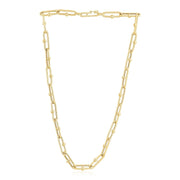Bids.com 14k Yellow Gold High Polish Elongated Paperclip Jax Link Necklace Necklaces