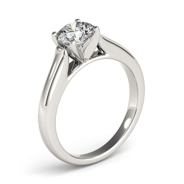Bids.com 14k White Gold Cathedral Design Solitaire Diamond Engagement Ring (1 cttw) Rings