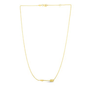 Bids.com 14k Yellow Gold Chain Necklace with Horizontal Arrow Pendant Necklaces