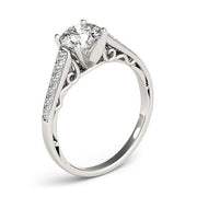 Bids.com 14k White Gold Cathedral Design Diamond Engagement Ring (1 1/4 cttw) Rings