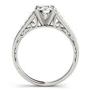 Bids.com 14k White Gold Cathedral Design Diamond Engagement Ring (1 1/4 cttw) Rings