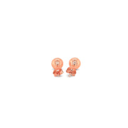 Bids.com 14k Rose Gold Classic Round Shape Stud Earrings (6.0 mm) Earrings