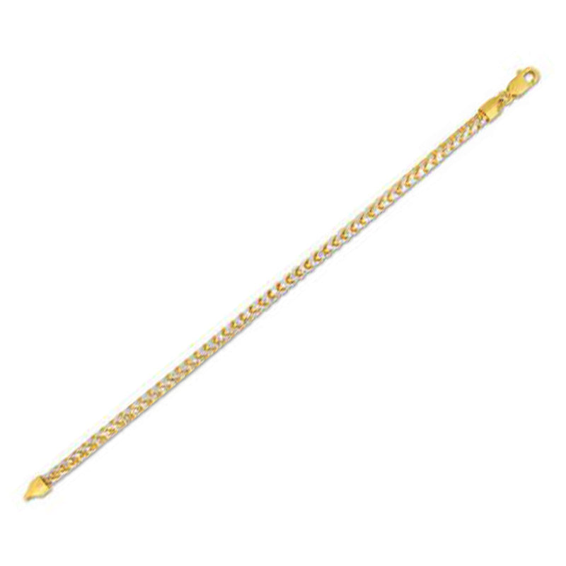 Bids.com 14k Yellow Gold Round Pave Franco Chain (4.00 mm) Necklaces
