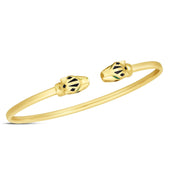 Bids.com 14k Yellow Gold Panther Bangle (3.00 mm) Bracelets