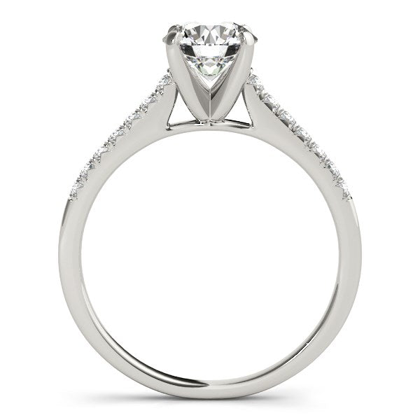 Bids.com 14k White Gold Single Row Scalloped Set Diamond Engagement Ring (1 1/8 cttw) Rings