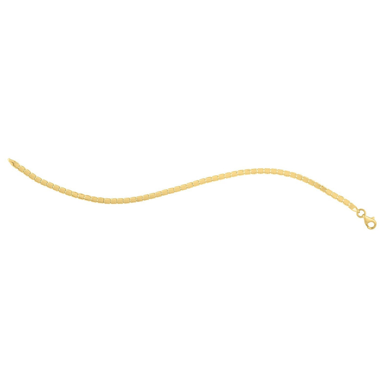 Bids.com 14k Yellow Gold 7 inch Mini Cube Bracelet (2.60 mm) Bracelets
