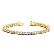 Bids.com Lab Grown Round Diamond Tennis Bracelet in 14k Yellow Gold (8 cctw F/G  VS2/SI1) Bracelets