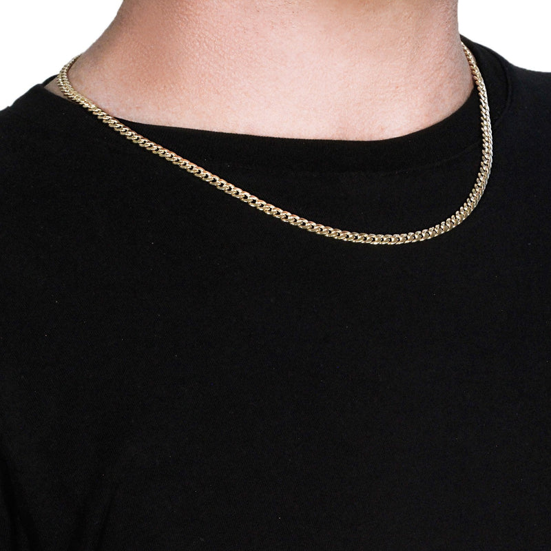 Bids.com 10k Yellow Gold Miami Cuban Semi Solid Chain (4.50 mm) Necklaces