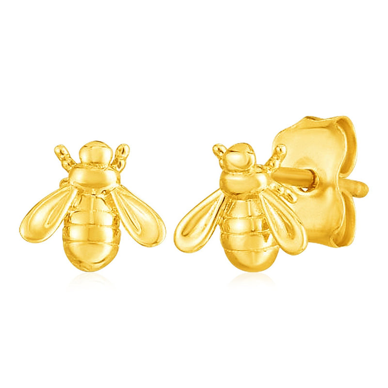 Bids.com 14k Yellow Gold Bee Stud Earrings Earrings