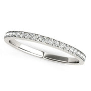 Bids.com 14k White Gold Prong Setting Round Diamond Wedding Band (1/5 cttw) Rings