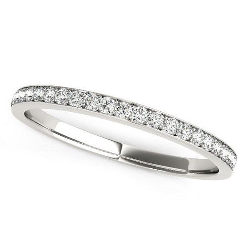 Bids.com 14k White Gold Prong Setting Round Diamond Wedding Band (1/5 cttw) Rings