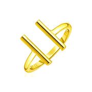 Bids.com 14k Yellow Gold Open Ring with Bars Rings