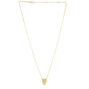 Bids.com 14k Yellow Gold Panther Head Necklace Necklaces