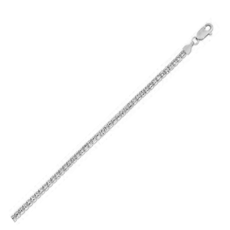 Bids.com Ice Barrel Chain Bracelet in 14k White Gold  (3.14 mm) Bracelets
