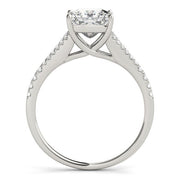 Bids.com 14k White Gold Princess Cut Split Shank Diamond Engagement Ring (1 1/8 cttw) Rings