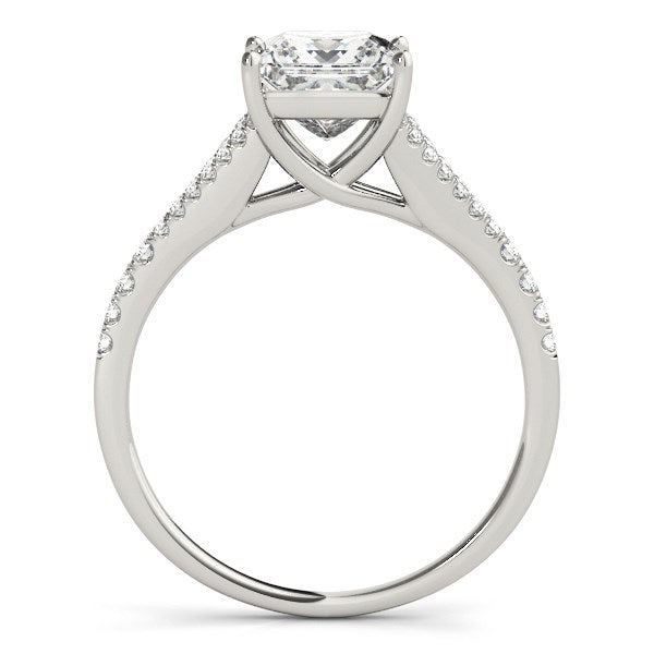 Bids.com 14k White Gold Princess Cut Split Shank Diamond Engagement Ring (1 1/8 cttw) Rings