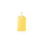 Bids.com 14K Yellow Gold Tag Pendant Pendants