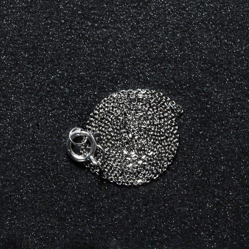 Bids.com 14k White Gold Diamond Cut Cable Link Chain 0.7mm Necklaces