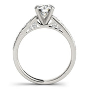Bids.com 14k White Gold Single Row Prong Set Diamond Engagement Ring (1 3/8 cttw) Rings