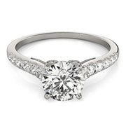 Bids.com 14k White Gold Diamond Engagement Ring With Single Row Band (1 3/4 cttw) Rings