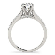 Bids.com 14k White Gold Diamond Engagement Ring With Single Row Band (1 3/4 cttw) Rings
