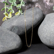 Bids.com 14k Yellow Gold Diamond Cut Cable Link Chain 0.7mm Necklaces