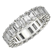Bids.com Emerald Cut Lab Grown Diamond Eternity Ring in 14k White Gold (6 cttw FG/VS2) Rings