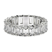 Bids.com Emerald Cut Lab Grown Diamond Eternity Ring in 14k White Gold (6 cttw FG/VS2) Rings