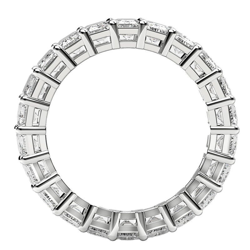 Bids.com Emerald Cut Lab Grown Diamond Eternity Ring in 14k White Gold (6 cttw FG/VS2) Rings
