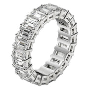 Bids.com Emerald Cut Lab Grown Diamond Eternity Ring in 14k White Gold (6 cttw FG/VS2) Rings