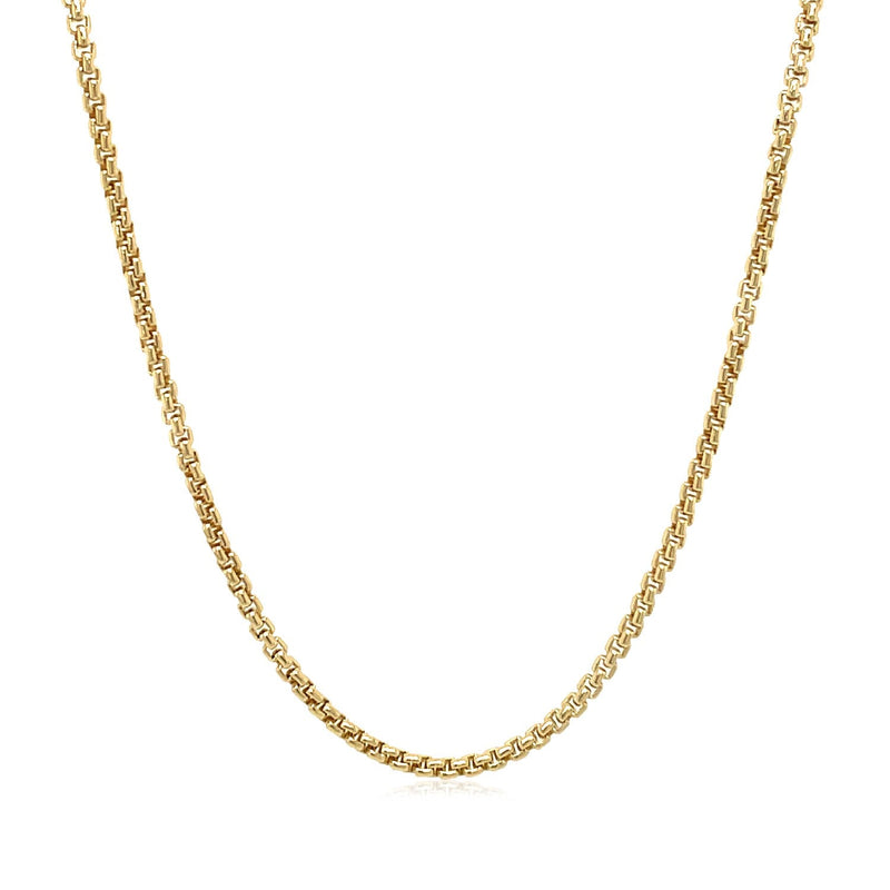 Bids.com 14k Yellow Gold Solid Round Box Chain 1.6 mm Necklaces