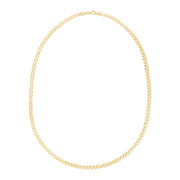 Bids.com 14k Yellow Gold High Polish The Textured Fancy Chain Necklace (4mm) Necklaces