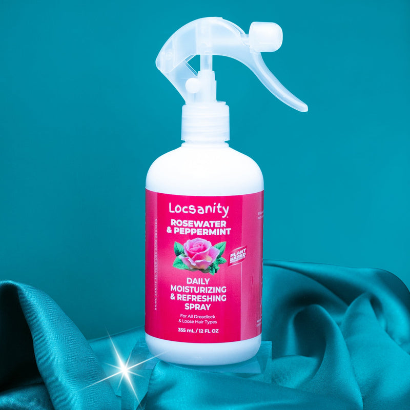 Locsanity Rosewater and Peppermint Daily Moisturizing/Refreshing Spray Locking & Tightening & Moisturizing