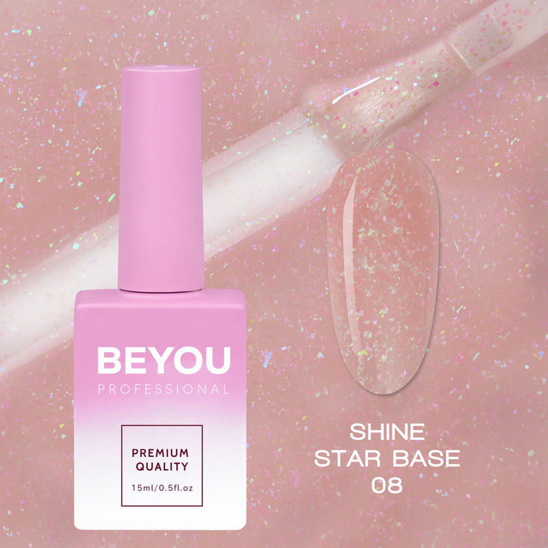 nbmsupply BEYOU Professional Shine Star Base 08 15ml
