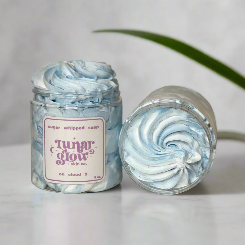 Lunar Glow Skin Co. On Cloud 9 Sugar Whipped Soap