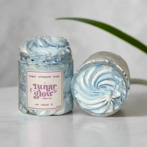 Lunar Glow Skin Co. On Cloud 9 Sugar Whipped Soap