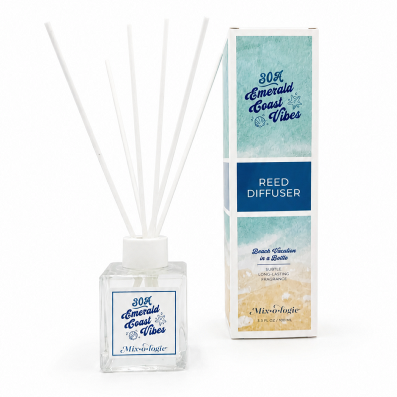 MIXOLOGIE Mixologie Reed Diffusers Reed Diffuser White Smoke 30A Emerald Coast Vibes