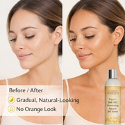 Glimmer Goddess® Organic Skin Care DHA‑Free Self Tanner for Sensitive Skin – Glow Self Tanner