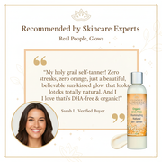 Glimmer Goddess® Organic Skin Care DHA‑Free Self Tanner for Sensitive Skin – Glow Self Tanner
