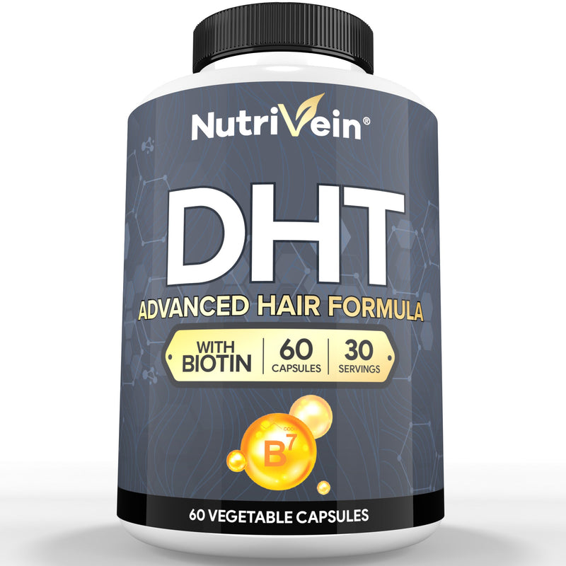 Nutrivein Nutrivein Premium DHT Blocker for Men & Women - with Biotin - 30 Day Supply (60 Caps) 1E-GQI9-P9FV