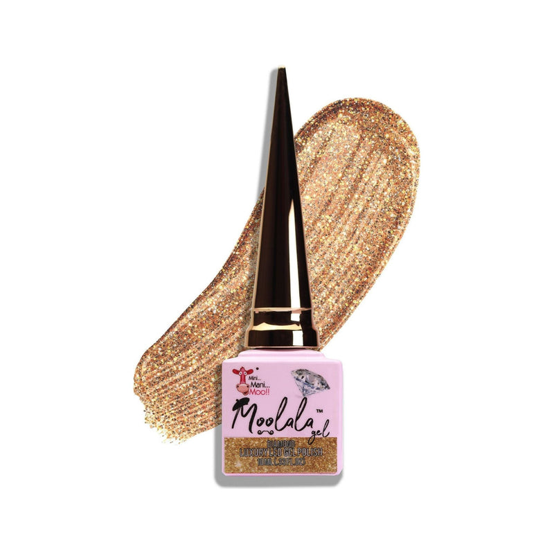 minimanimoo Moolala™ Diamond Luxury Gel Polish - D02 Gold