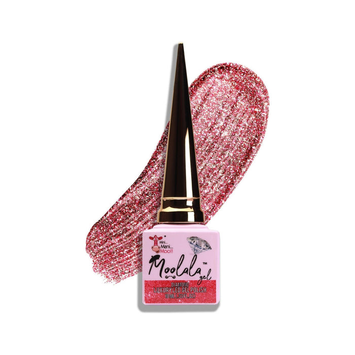 Minimanimoo - Moolala™ Diamond Luxury Gel Polish - D03 Pink