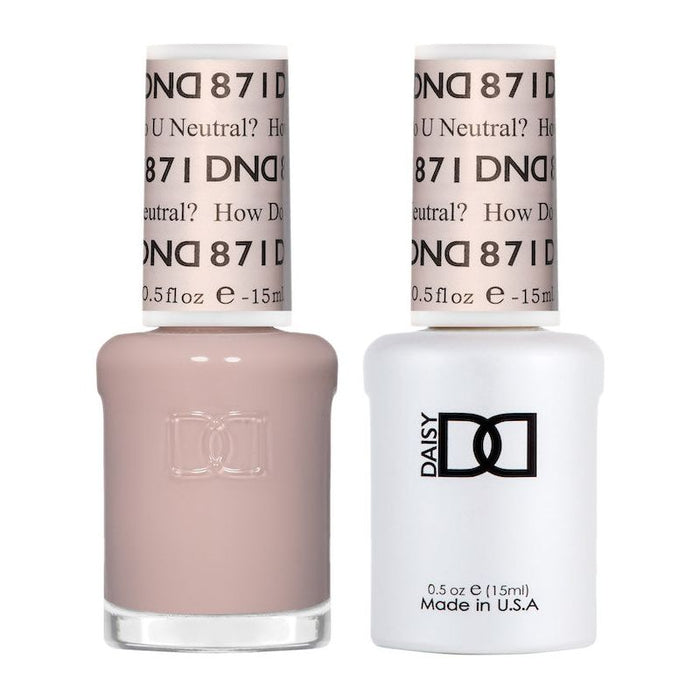 DND - How Do U Neutral? #871 - DND Gel Duo 1oz.