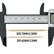 BiteMyWood 36 Qty Unflavored Birchwood Toothpicks in Plastic Tubes Toothpicks