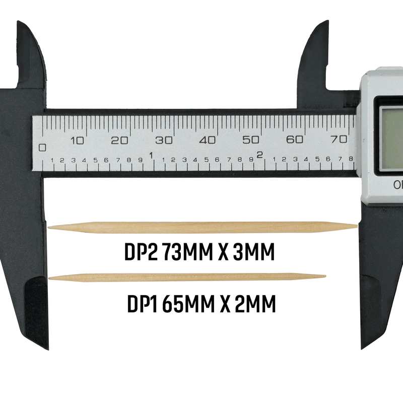 BiteMyWood 36 Qty Unflavored Birchwood Toothpicks in Plastic Tubes Toothpicks