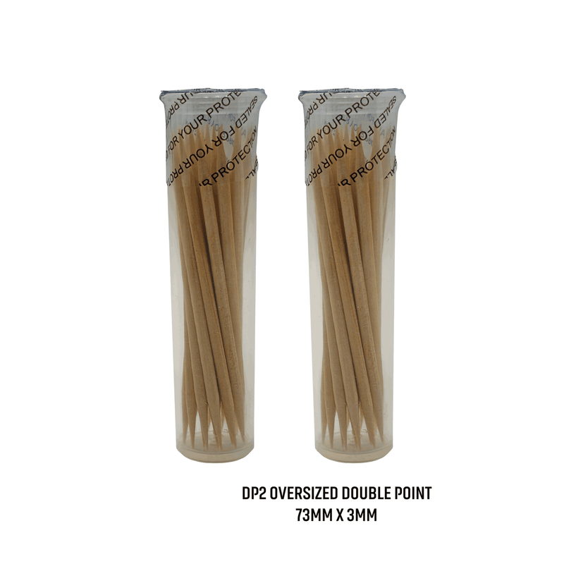 BiteMyWood 36 Qty Unflavored Birchwood Toothpicks in Plastic Tubes Toothpicks