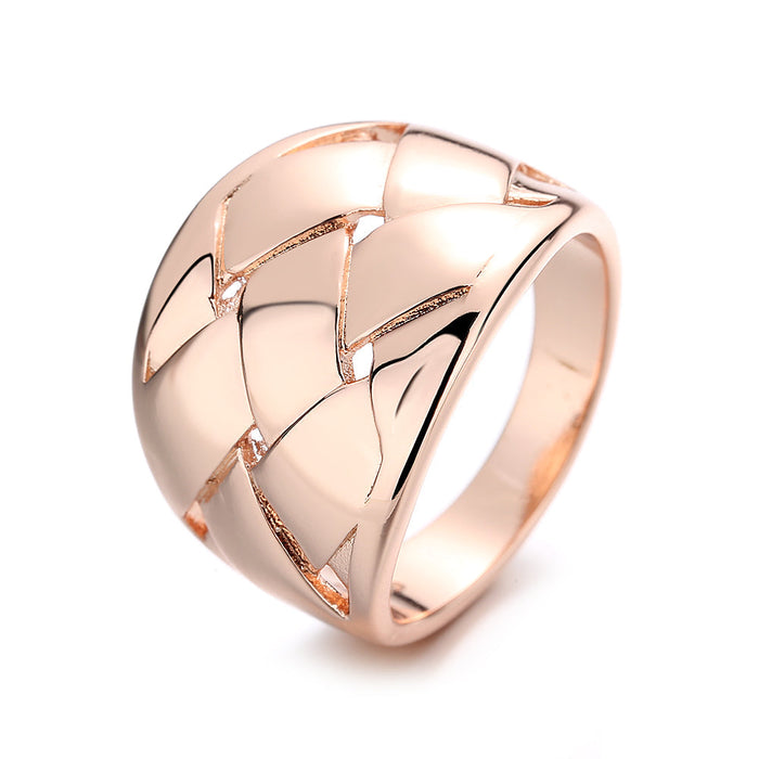 14K Gold Criss Cross Ring